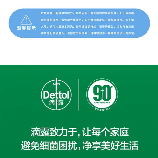 滴露 波兰进口 浴室清洁除菌喷雾 500mL*3 详情图 8