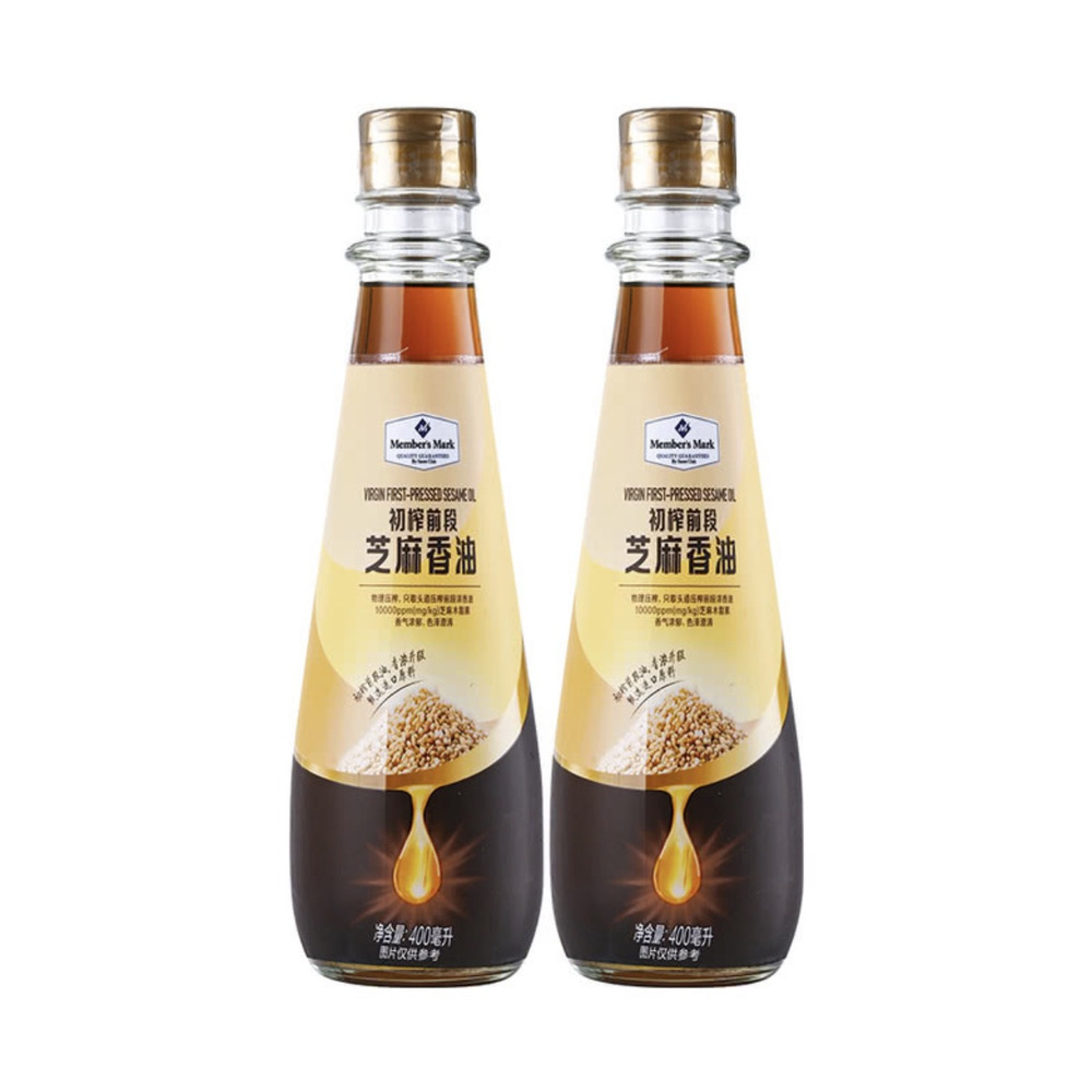 初榨前段芝麻香油 400ml*2瓶