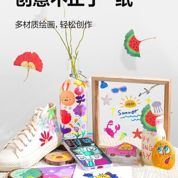 得力 双头丙烯马克笔80色 详情图 4