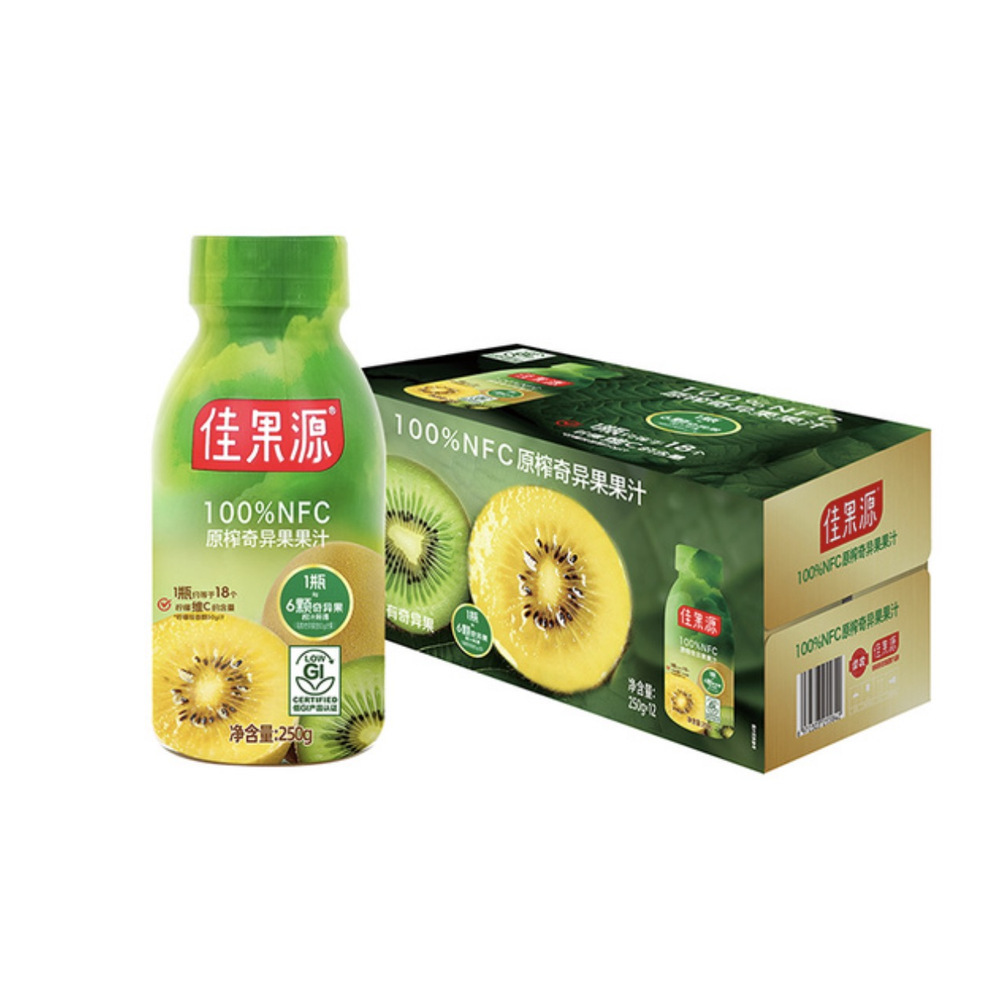 佳果源 100%NFC原榨奇异果果汁 250g*12瓶