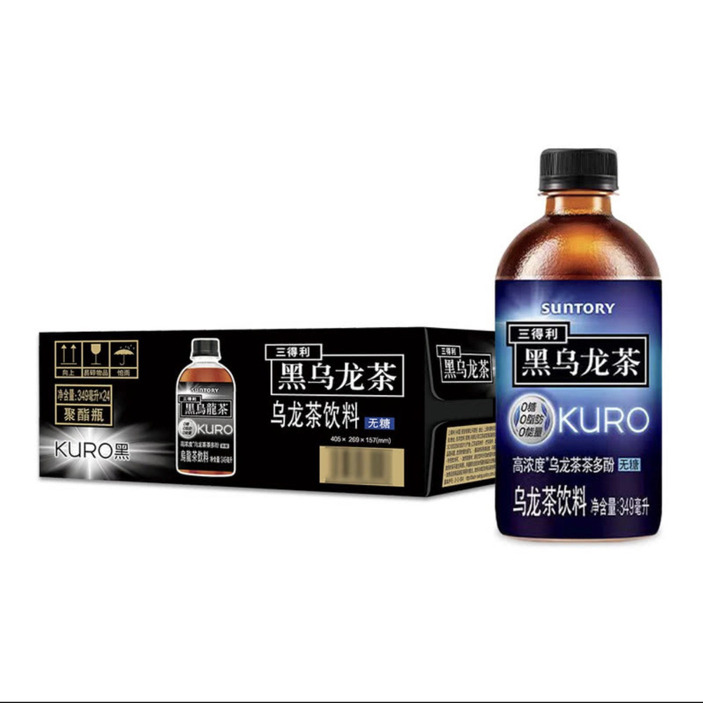 三得利（Suntory） 黑乌龙茶 乌龙茶饮料（无糖） 349ml*24瓶