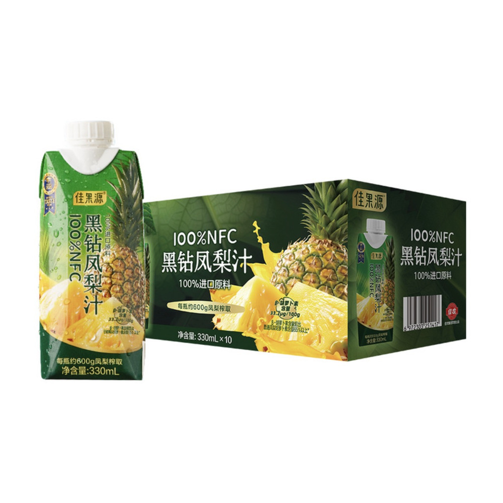 佳果源 100%NFC黑钻凤梨汁 330mL*10瓶