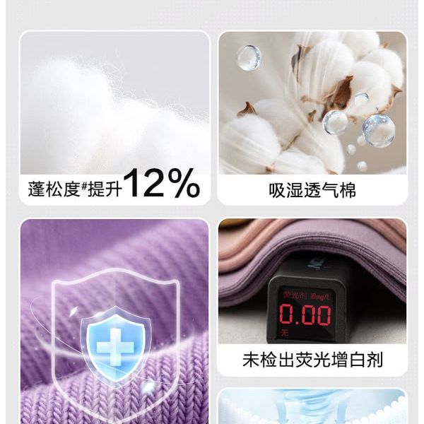 山姆长绒棉女士中筒袜35-39码（时尚色） 详情图 5
