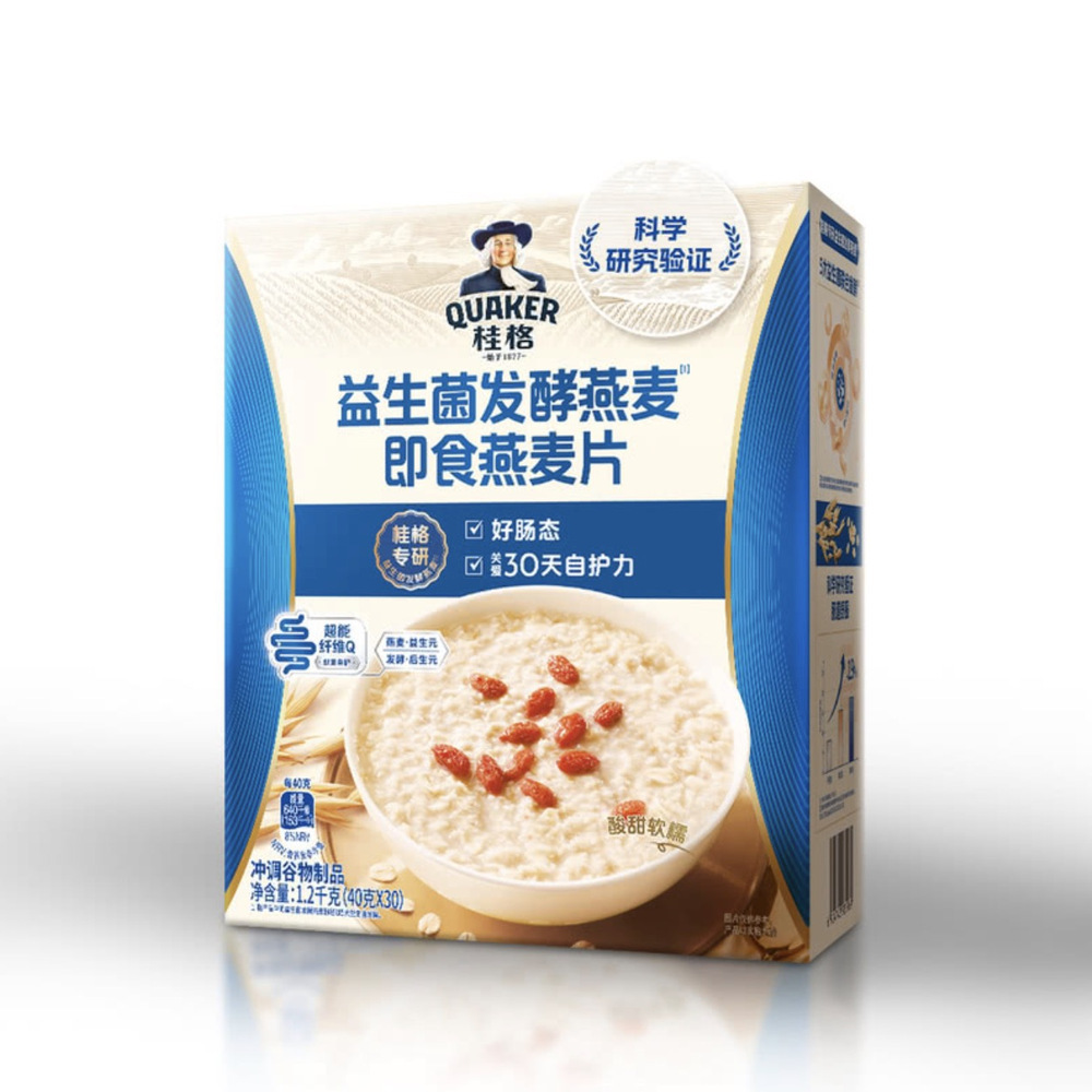 桂格益生菌发酵燕麦即食燕麦片1.2kg