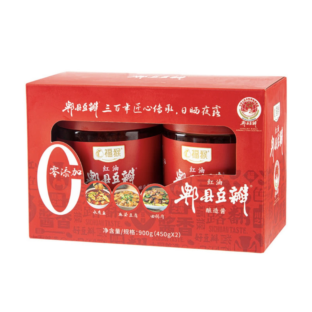 福猴 红油郫县豆瓣 450g*2瓶