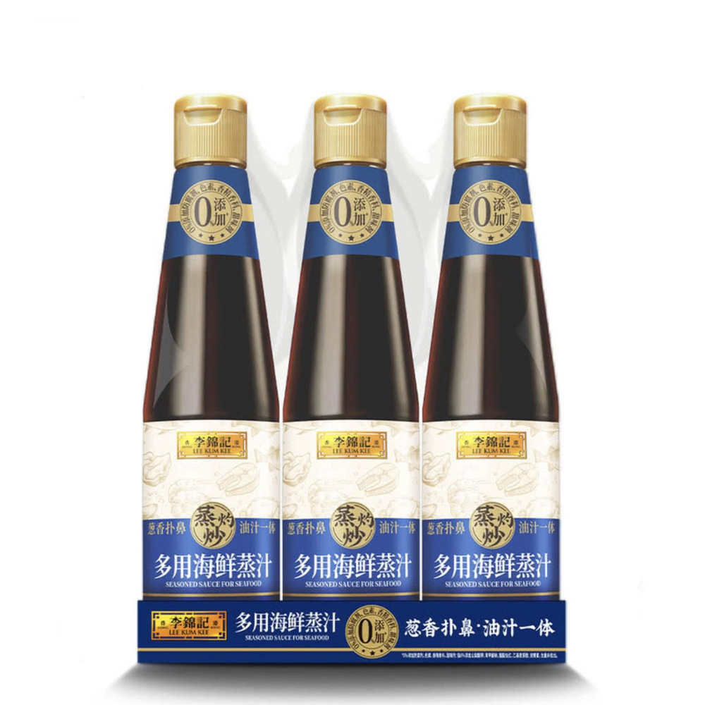 李锦记 多用海鲜蒸汁410mL*3瓶