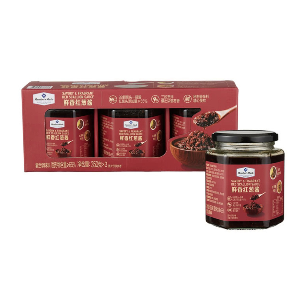山姆鲜香红葱酱 350g*3瓶